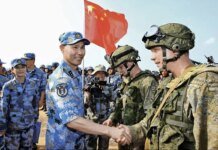 The Kremlin rejected reports that China secretly trained Russian soldiers for the war against Ukraine