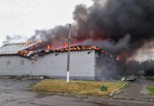 Russians attacked Balakliia twice in one day and burned down a local church