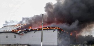 Russians attacked Balakliia twice in one day and burned down a local church