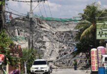 A 9-story unfinished building collapsed in the Philippines; dozens may be trapped under the rubble