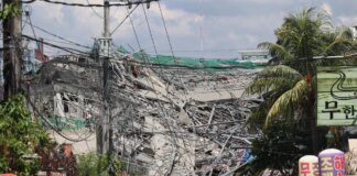 A 9-story unfinished building collapsed in the Philippines; dozens may be trapped under the rubble