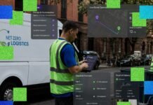 A logistics company uses AI to reduce its delivery routes by half and save time on package sorting