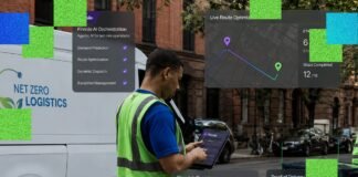 A logistics company uses AI to reduce its delivery routes by half and save time on package sorting