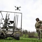 Ukraine is teaming up its war robots with flying drones for maximum effect in battle