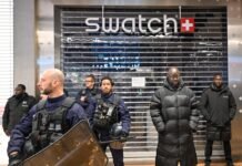 Mayhem breaks out at Swatch stores as fans rush to nab its Audemars Piguet pocket watch collab